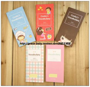 韩国文具 便携英语<em>单词</em>本 饼干<em>女孩单词</em>本 可记