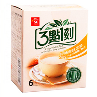  台湾进口零食特产 3点1刻三点一刻奶茶 经典原味 6包/盒 120g
