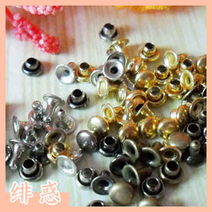  绯惑独家 金色到货 全铜超小3mm迷你撞钉柳钉蘑菇钉 1付价 4色入