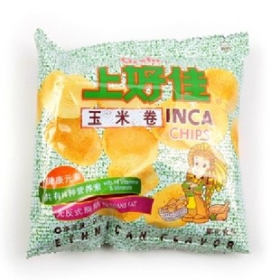  馋嘴铺食品上好佳玉米卷薯片9g 香脆好味道休闲零食膨化食特价