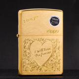 包邮 正品 zippo 打火机 原装专柜 正版 纯铜 经典 永远爱你