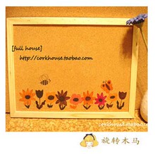 六一儿童节礼品 手绘软木留言板/软木照片墙/宜家软木留言板 包邮
