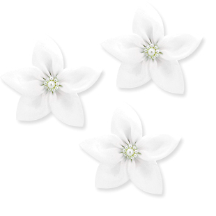  [千色新娘]清新百合白色花朵头花 韩式珍珠结婚发夹头饰 婚纱发饰