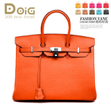 Birkin30 35铂金包 复古真皮撞色手提包 2012新款女包包 最高品质