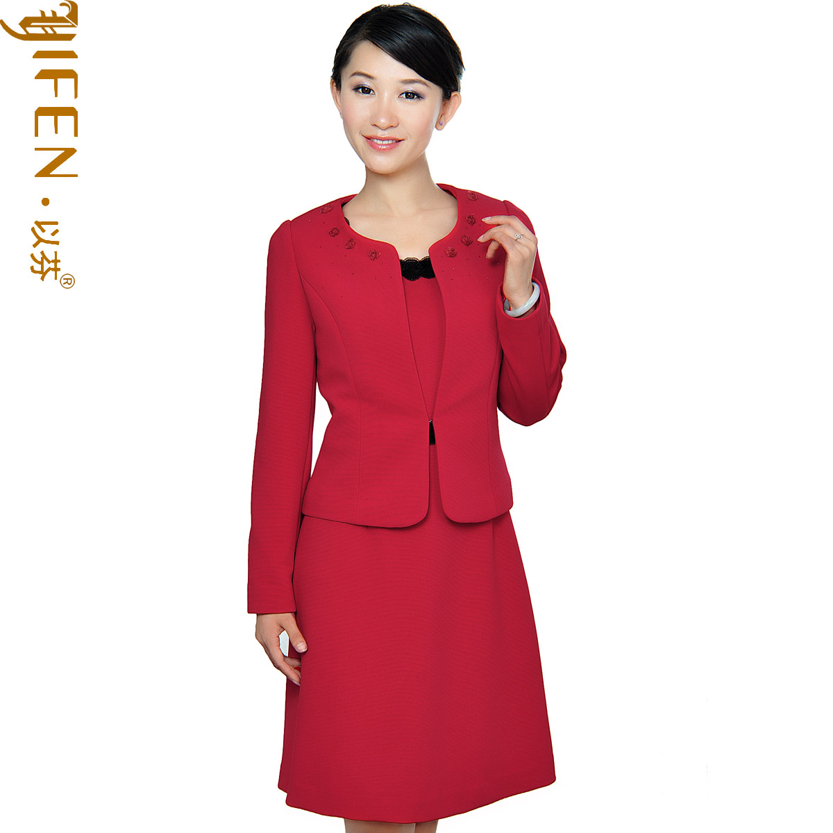 断码清以芬新款大码红色时尚两件套职业女装套裙新娘正装婚礼套装|ruв категории Женская одежда, костюм/студенты школьную форму/обмундирования, профессионального женский костюм - от Buy2taobao.com для оказания профессиональной услуги покупки агента Taobao