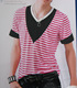 Dior迪奥 红白条纹 T恤