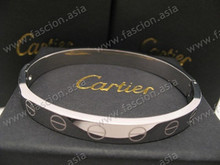 Contadores auténtico Cartier pulsera brazalete de Cartier pulsera de plata 316 de acero de titanio para abrir el brazalete.