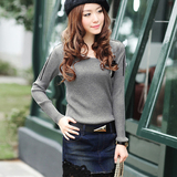 2011冬款贝蕾地 女童中领 <em>圆领毛衣</em> 全棉线衣 