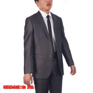  苹果男士西装正装 韩版时尚休闲修身型西服套装优质品 两扣9803