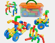 幼儿拼装水管积木塑料拼插管道，拆装玩具儿童益智玩具3-6-7岁