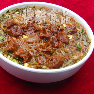  德麟食品私房菜/地道川味酸辣粉系列之红烧牛肉粉/四川名小吃