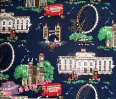 Аксессуары для шитья 英国摩天轮印花布cath kidston森系手工diy防水包包 厚实桌布台布