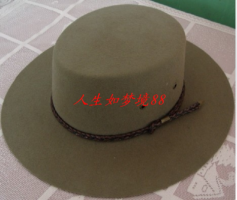 958號100%羊毛禮帽大檐平頂牛仔帽氈帽在類目 服飾配件/皮帶/帽子/圍巾, 帽子中 - 來自Buy2taobao.com提供專業的淘寶代購服務