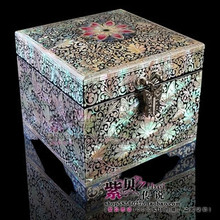 【紫贝传说】韩国化妆首饰品盒子复古贝壳送女朋友生日商务礼物品