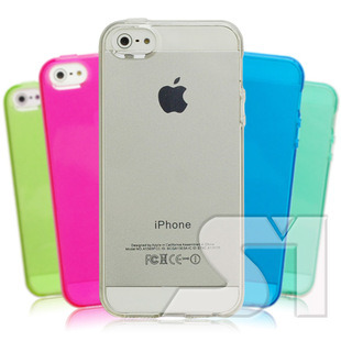  ST iPhone5手机壳 硅胶透明 苹果5手机壳手机套iPhone5保护壳外壳