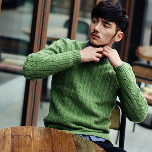 韩版潮男修身学院风...