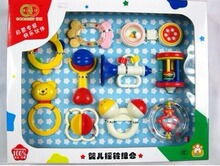 皇冠实体 谷雨婴儿摇铃组合10件 婴儿玩具 3210 【喜英来】