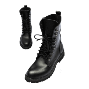  正品新款单鞋 欧美同款真皮马丁靴牛皮 机车靴女鞋1186