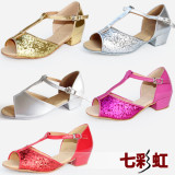 金色亮片儿童<span class=H>舞</span>蹈<span class=H>鞋</span>儿童<span class=H>拉丁</span><span class=H>鞋</span>少儿<span class=H>拉丁</span><span class=H>舞</span><span class=H>鞋</span>女儿童<span class=H>拉丁</span><span class=H>舞</span><span class=H>鞋</span>练功<span class=H>鞋</span>