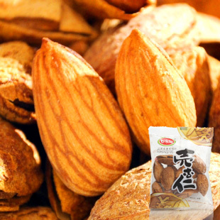  口水娃 坚果开口巴旦木 奶香大杏仁168g*3袋包邮部分地区