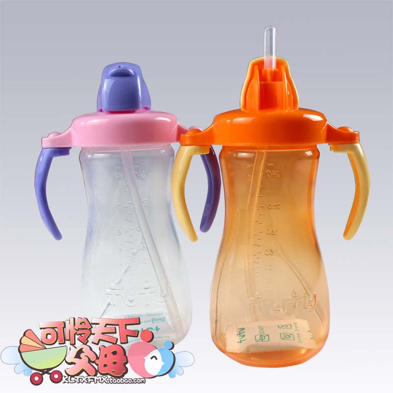 正品特价！TUTU儿童水杯 宝宝滑盖吸管杯240ml 0076