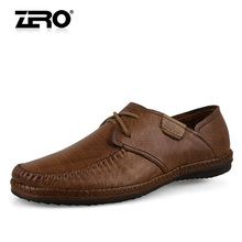 ZERO零度 商务男鞋 日常休闲鞋 牛皮手工缝制 透气皮鞋F9945