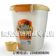 爱丽丝IRIS密封干粮存储器MFS-4 储粮桶4KG 黄色赠送食品勺