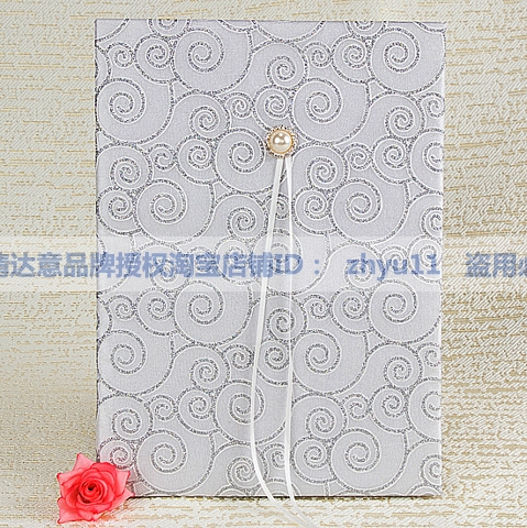 商务会议酒会签到簿婚庆用品婚礼结婚签到本簿 珍珠签名册 商务会议酒会签到簿婚庆用品婚礼结婚签到本簿 珍珠签名册