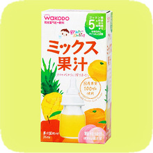 日本原装和光堂 WAKODO 四种水果混合婴儿果汁 (适合5个月以上)