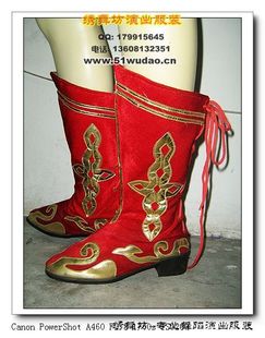 藏族靴蒙古靴新疆舞靴民族高筒靴舞蹈靴《厂家