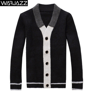  秋冬新款英伦风 男士加厚毛衣开衫 毛毛绒毛衣外套 男装毛衫