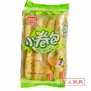  休闲糕点零食 盼盼 小卷包 凤梨味 200克 8枚