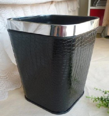 square black Crocodile skin Trash waterproof Household Storage barrels Trash Wastepaper basket Debris bucketin the Family/Personal Cleaning Tools , Housework/Floor cleaning equipment , Trash/Trash rack , Trash category - from Buy2taobao.com to provide professional Taobao agent buy service