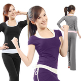 <span class=H>瑜伽</span><span class=H>服</span>依琦莲春夏新<span class=H>服</span>装短袖瑜珈<span class=H>服</span>三件套韩版健身<span class=H>服</span>套装正品特价