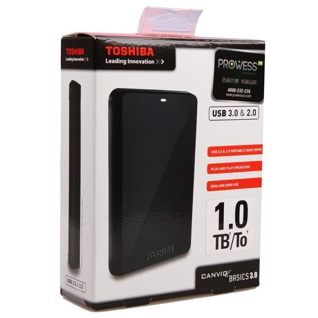 东芝原装正品移动硬盘1TB 黑甲虫1000G USB