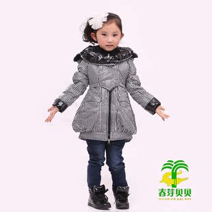  冬款童装誉尔赛春芽贝贝儿童羽绒服中小女女童羽绒服中长款