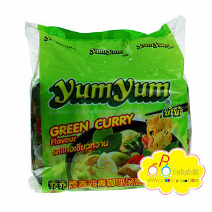 泰国进口YUMYUM方便面 【养养牌泰式青咖喱味汤面】
