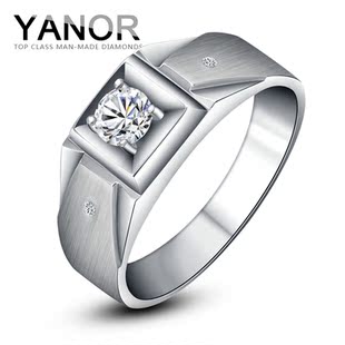  实心潮男戒指 纯银镀PT铂金印950婚戒高档仿男士钻戒 热卖男戒子