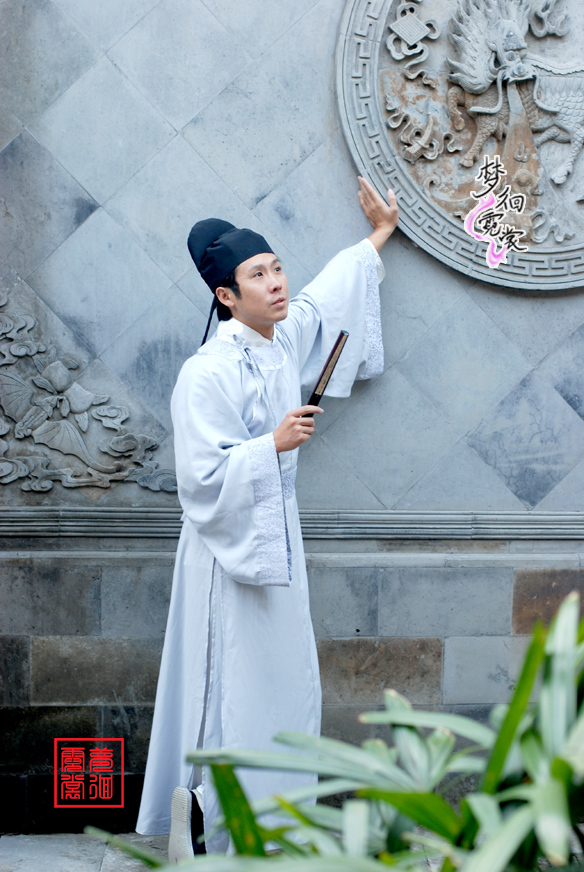 唐裝古裝漢服提花緞裾男圓領袍—懷古-定制在類目 個性定製/設計服務/DIY, 服飾箱包定製, 服裝定製, 民族服裝定製中 - 來自Buy2taobao.com提供專業的淘寶代購服務