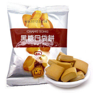 台湾长松 口袋饼 微香微甜 杠杠硬 儿童磨牙饼 30g随手装 黑糖味