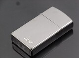 正品 <span class=H>ZIPPO</span>芝宝打火机港版 纤巧黑冰标志 窄机女士机经典 包邮！