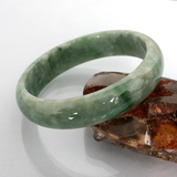 金世玉珠宝天然手镯缅甸A货翡翠手镯玉手镯油青玉镯正品61mm