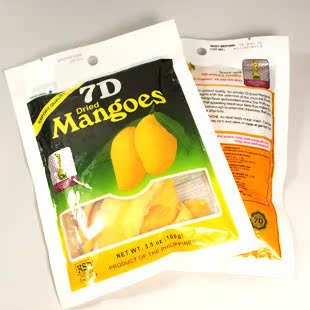  店主推荐 正宗菲律宾进口7D芒果干100g 双防伪包装 满58元包邮