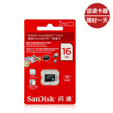 Sandisk闪迪 16G microSD TF 内存卡 手机卡 存储卡 class4行货