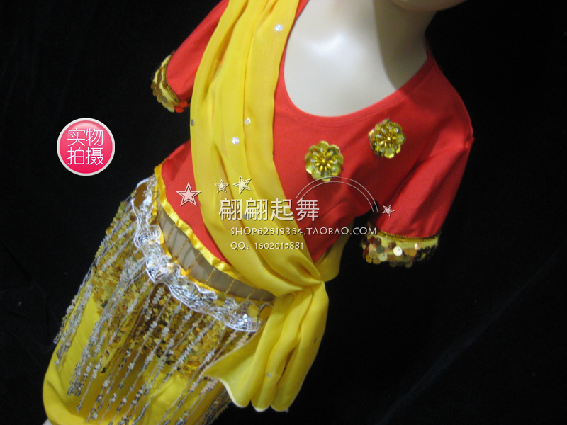 印度舞蹈服装\/儿童小学生群舞演出\/广场舞\/套装