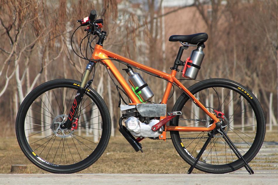 小松发动机内8速 燃油助力自行车 山地自行车