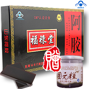  正品山东东阿县阿胶块 保健级阿胶片250克【买1赠1固元膏糕250g】