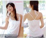 8036~韩版甜美糖果色女挂脖小背心 打底多色小背心/小吊带