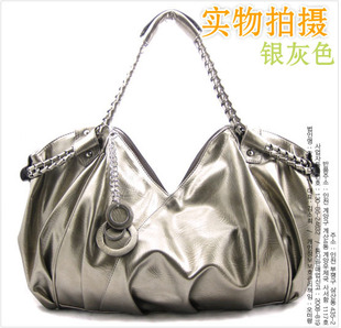 2010店铺热卖最新日韩时尚大流行时尚女包 手提包单肩包*黑色*B0255 