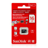闪迪 Sandisk TF 16G class4 TF卡 手机内存卡 送卡套读卡器 包邮